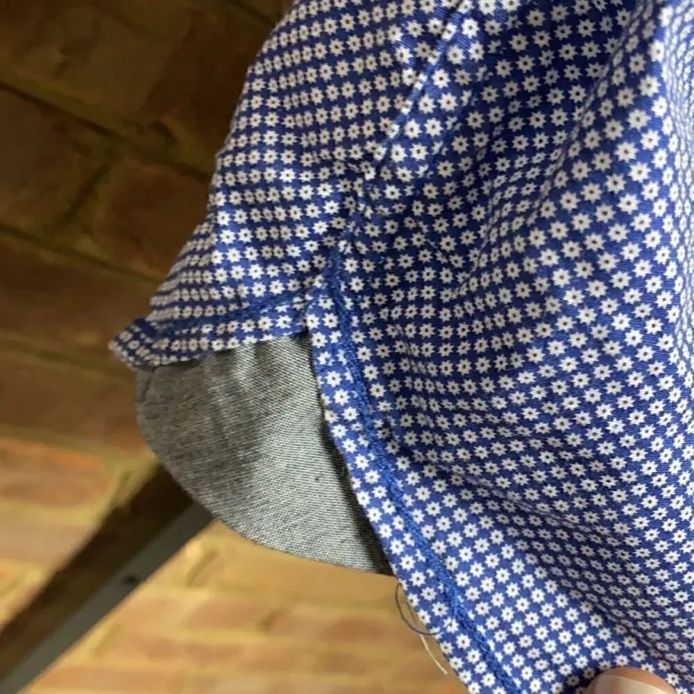PD&C Blue Printed Slim Fit S/S Button Down - Picture 8 of 8